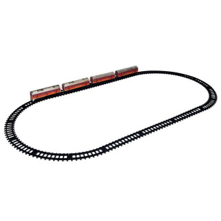 Pociąg  kolejka tory na baterie 33 elementów