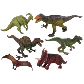 Duży zestaw dinozaurów 6 sztuk figurek prehistorycznych okazów EAN: 5905214970604