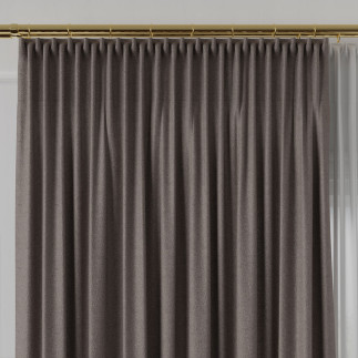 Lukrecja tkanina dekoracyjna, wysokość 310cm, kolor 014 brązowy