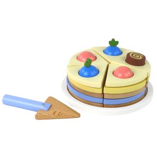 Drewniane Ciasto Tort Kawałki 8 el. EAN: 5905515354837