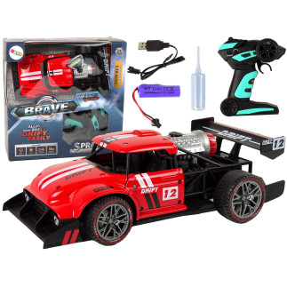 Auto zdalnie sterowane sportowe r/c 1:16 czerwone para wodna