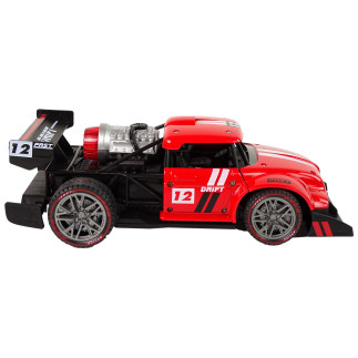 Auto zdalnie sterowane sportowe r/c 1:16 czerwone para wodna