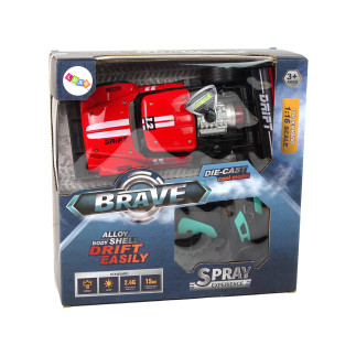 Auto zdalnie sterowane sportowe r/c 1:16 czerwone para wodna