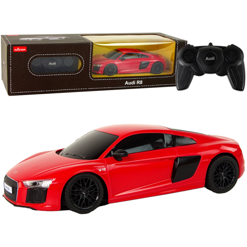 Auto R/C Audi R8 Rastar Czerwone 1:24 EAN: 5905515356572 Auto R/C Audi R8 Rastar Czerwone 1:24 EAN: 5905515356572