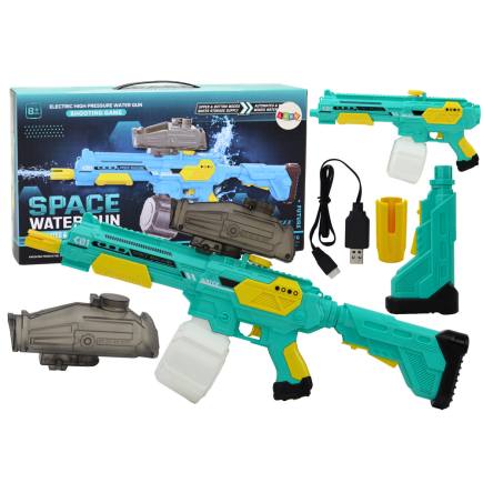 Karabin Pistolet Na Wodę Zielony Automat M416 Akumulatorowy