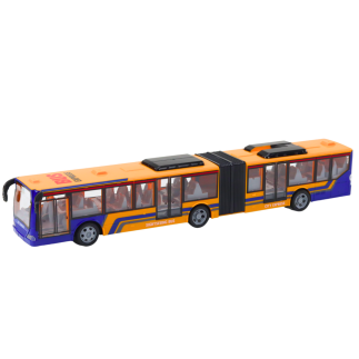Autobus miejski przegubowy zdalnie sterowany RC pomarańczowy EAN: 5905515355940