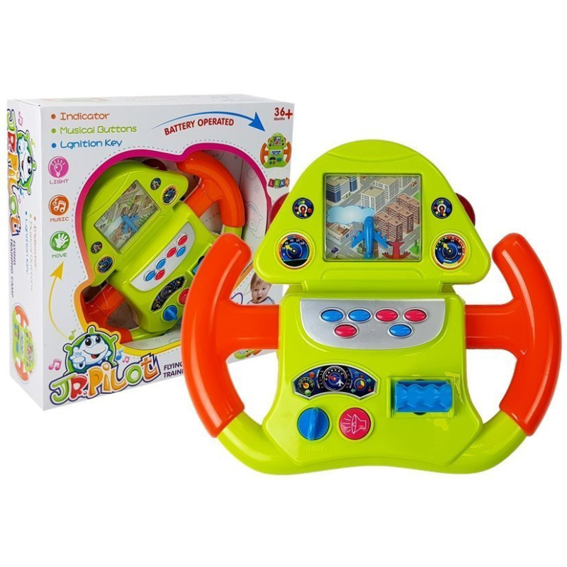 Interaktywny Symulator Lotów z Kierownicą i Efektami Dźwiękowymi oraz Świetlnymi EAN: 5905214979041