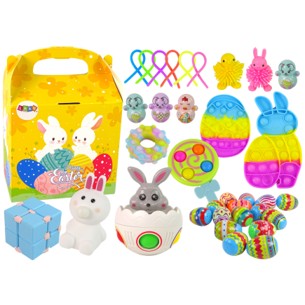 Zestaw zabawek wielkanoc fidget toys pisanki dekoracja
