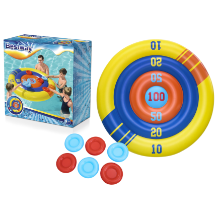 Dmuchana gra basenowa zręcznościowa tarcza, frisbee 140 cm bestway 52566