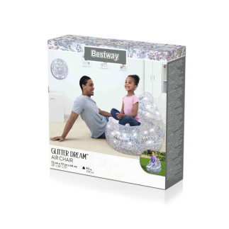 Dmuchany fotel brokatowy 72 x 72 x 64 cm bestway 75105