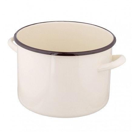 Garnek prosty 7,5l średnica 24cm wysokość 17cm kremowy EAN: 5907508147785