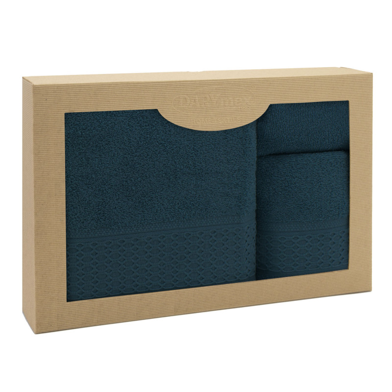 Ręcznik D Bawełna 100% Solano Granat Kpl. (30x50 + 50x90 + 70x140) EAN: [tu wstaw EAN]