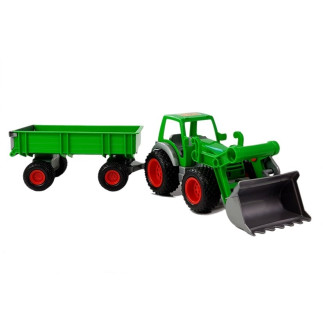 Traktor ładowarka z przyczepą farmer zielony 8817 polesie