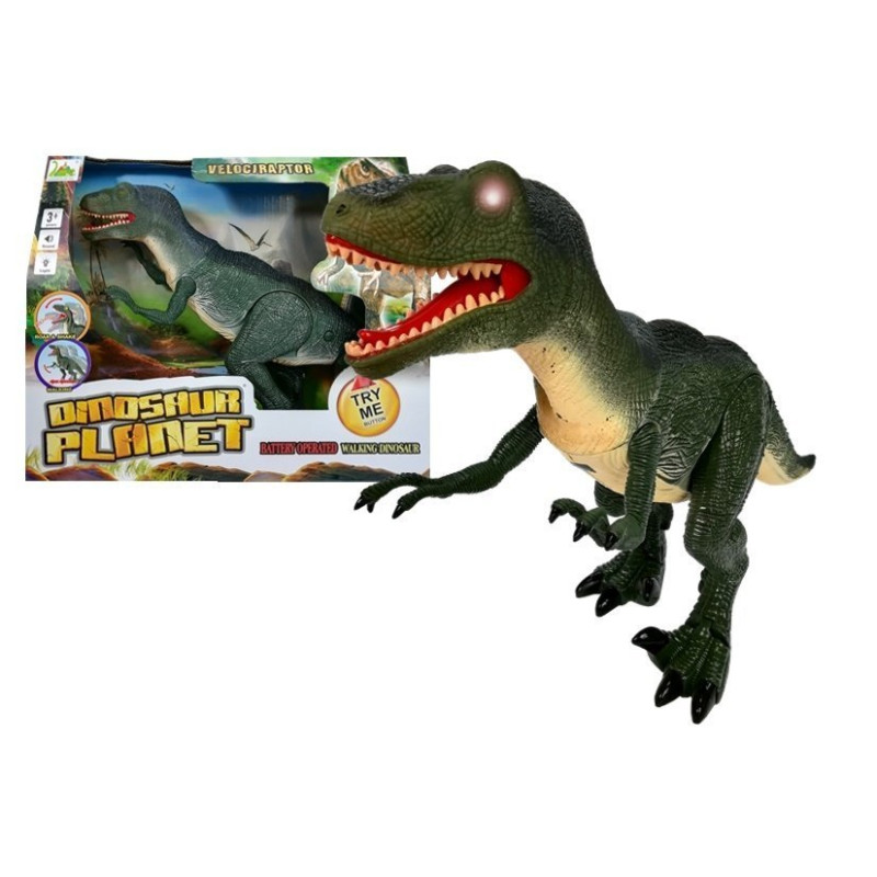"Ryczący Velociraptor z Efektem Świetlnym - EAN: 5905884454275"