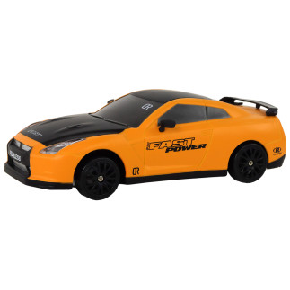 Autko sportowe zdalnie sterowane r/c 1:24 żółte wymienne koła