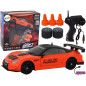 Autko sportowe zdalnie sterowane r/c 1:24 pomarańczowe wymienne koła