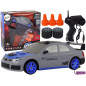 Autko sportowe zdalnie sterowane r/c 1:24 szare wymienne koła