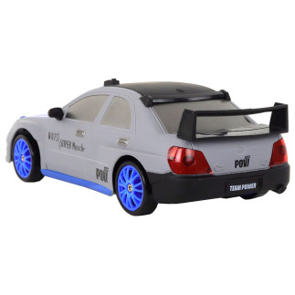 Autko sportowe zdalnie sterowane r/c 1:24 szare wymienne koła
