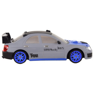 Autko sportowe zdalnie sterowane r/c 1:24 szare wymienne koła