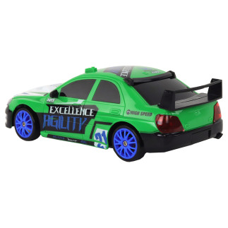 Autko sportowe zdalnie sterowane r/c 1:24 zielone wymienne koła