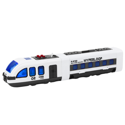 Pociąg Pasażerski z Tory do Skręcania DIY - Dźwięki i Światła, EAN: 5905991018551