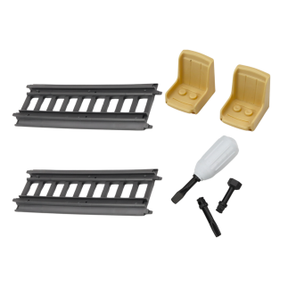 Pociąg pasażerski tory do skręcania majsterkowania diy dźwięki światła