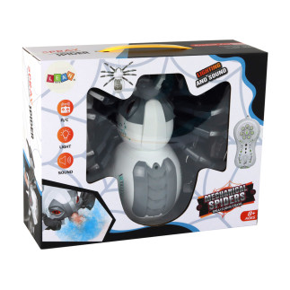 Duży Pająk Zdalnie Sterowany RC Na Baterie Biało-Siwy