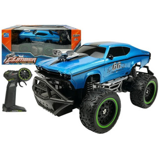 Auto zdalnie sterowane r/c 6.5 km/h wysokie koła niebieskie