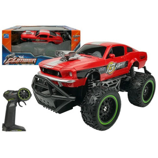 Auto zdalnie sterowane r/c 6.5 km/h wysokie koła czerwone