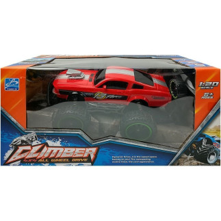 Auto zdalnie sterowane r/c 6.5 km/h wysokie koła czerwone