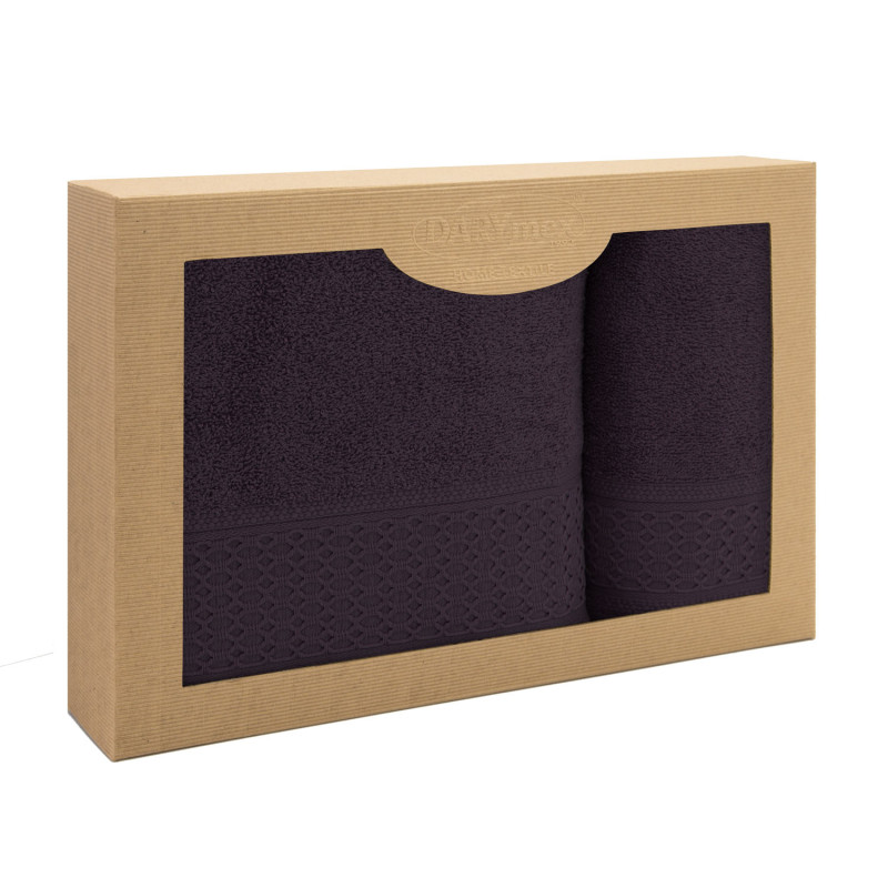 Ręcznik D Bawełna 100% Solano Bakłażan Kpl. 50X90 + 70X140 EAN: [tutaj należy wprowadzić ean]