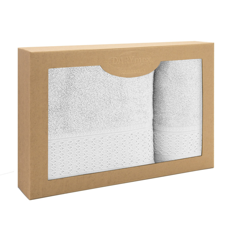 Ręcznik D Bawełna 100% Solano Biały Kpl. 50X90 + 70X140 EAN: [tutaj_wprowadź_ean]