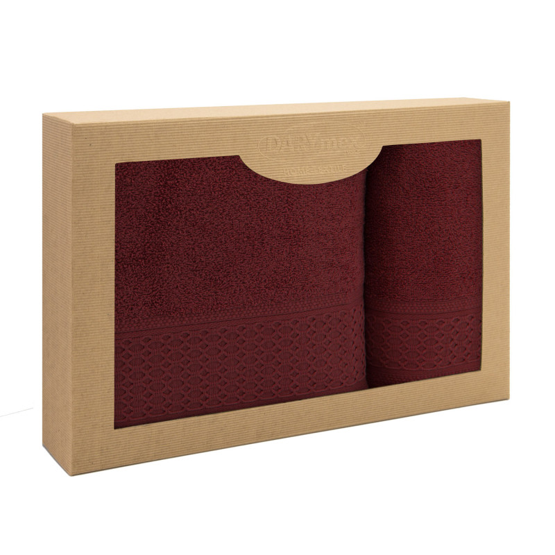 Ręcznik D Bawełna 100% Solano Bordo Kpl. 50X90+70X140 EAN: [tu wstaw EAN]