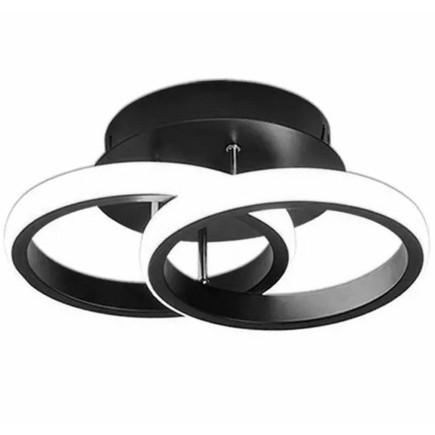 Zd110 lampa żyrandol plafon led czarna
