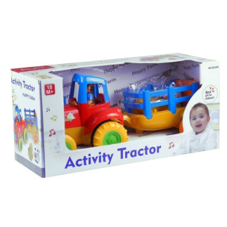Traktor przyczepa zwierzątka gra świeci odgłosy