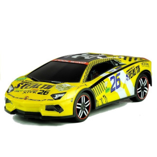 Auto zdalnie sterowane sportowe pilot r/c żółte