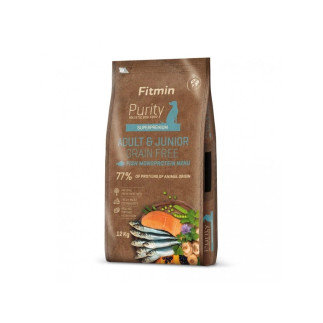 Fitmin purity grainfree adult&junior ryba - sucha karma dla psa - 12kg