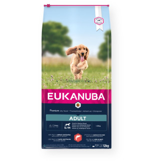 Eukanuba adult salmon & barley - sucha karma dla psa - 12 kg