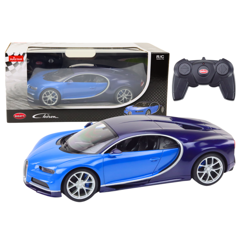Samochód Zdalnie Sterowany RC Bugatti Veyron Chiron Niebieski EAN: 5905991011873