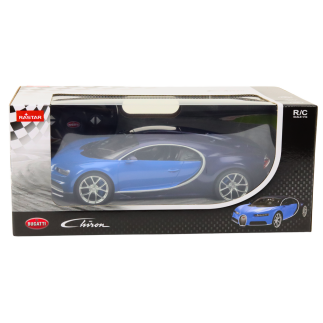 Samochód zdalnie sterowany rc 1:14 bugatti veyron chiron niebieski