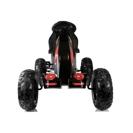 Gokart na pedały b012 pompowane koła czarny