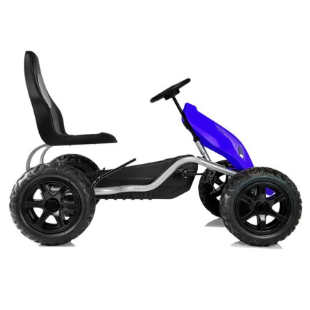 Gokart na pedały b012 pompowane koła niebieski
