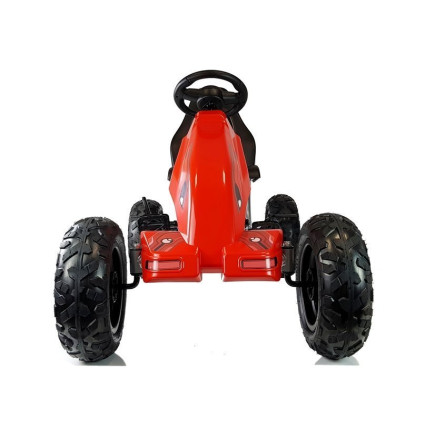 Gokart na pedały b012 pompowane koła czerwony