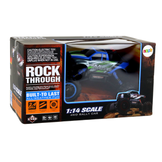Auto terenowe zdalnie sterowane rc 1:14 2.4g niebieskie