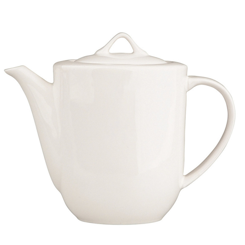 Dzbanek do kawy i herbaty porcelanowy Regular kremowy 1,2 l