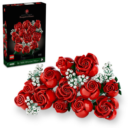 Klocki lego icons bukiet róż 822 elementy 10328