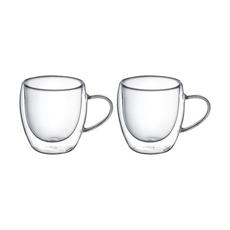 Komplet 2 szklanek termicznych z uchem Doble Eco 250 ml AMBITION Komplet 2 szklanek termicznych z uchem Doble Eco 250 ml AMBITION