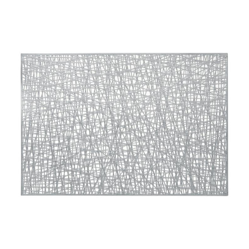 Mata stołowa Glamour 45 x 30 cm srebrna ażurowa AMBITION