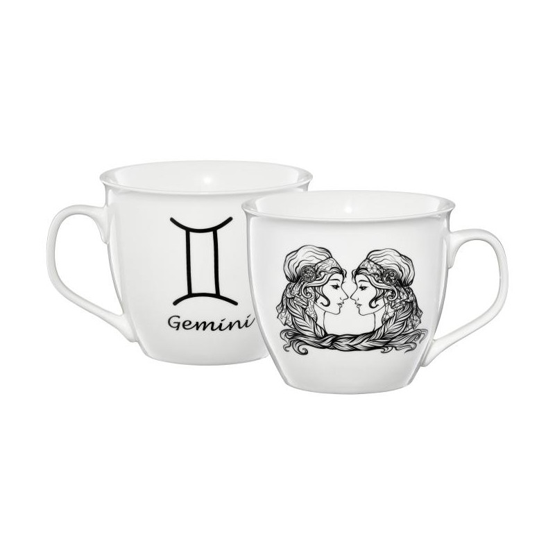 Kubek porcelanowy Zodiac 550 ml Bliźnięta AMBITION
