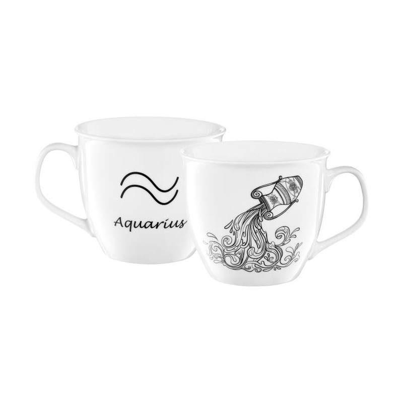 Kubek porcelanowy Zodiac 550 ml Wodnik AMBITION